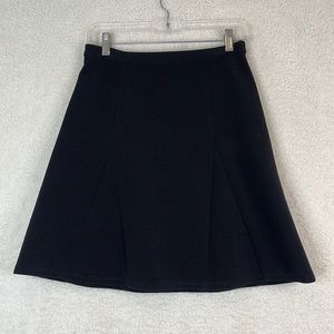 Halogen Womens Classic Black Flare Skirt Knit SIZE 0